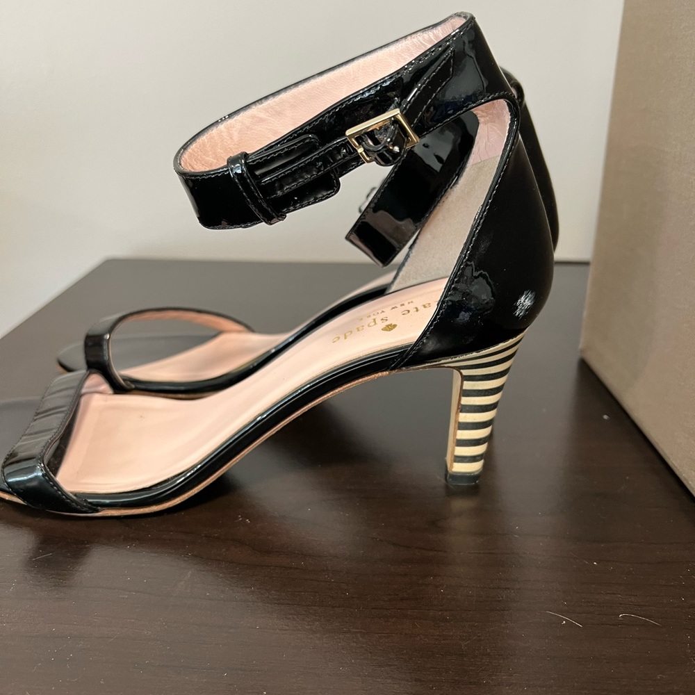 Kate Spade stripe heel sandals